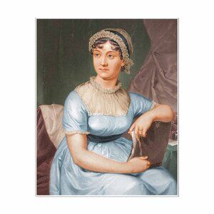 JANE AUSTEN Art Print 8"by10" Reproduction Portrait of the famous author